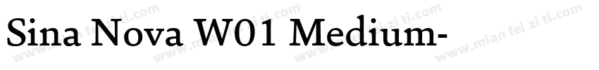Sina Nova W01 Medium字体转换